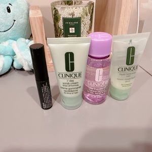 Clinique skincare /makeup sample bundle /NEW/ cleaner/makeup remover